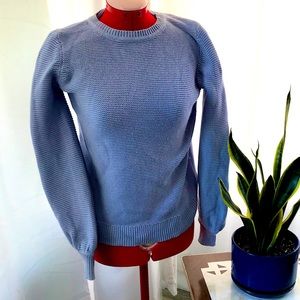 Loft lavender sweater with bell sleeve detail